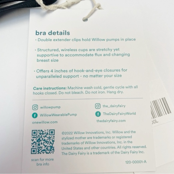 Willow The Luxe Pumping Bra Breastfeeding Bra Lace Trim Large NWT - Picture 13 of 15